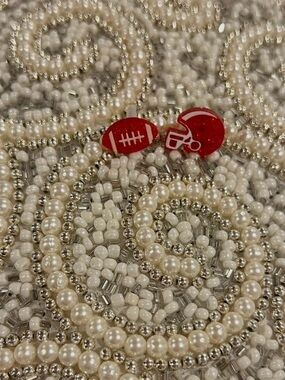 Acrylic Sports studs earrings new